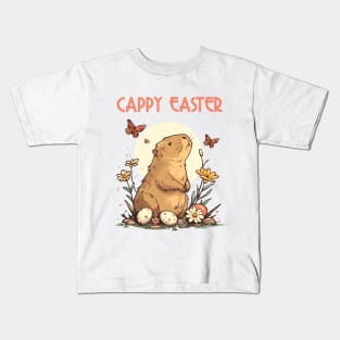 cappy easter happy easter capybara Kids T-Shirt